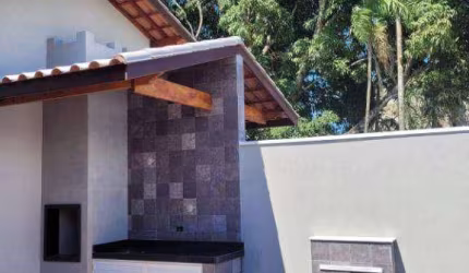 Casa NOVA COM PISCINA ACABAMENTO ÚNICO com 2 quartos à venda, 74 m² por R$ 435.000 - Balneário Jardim Grandesp- Itanhaém/SP