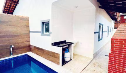 Oportunidade, linda casa nova lado praia em Mongaguá por apenas R$420.000,00