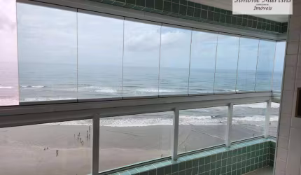 APARTAMENTO Á VENDA FRENTE AO MAR NA PRAIA DE MONGAGUÁ - SP
