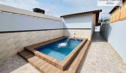 CASA NOVA COM PISCINA Á VENDA NA CIDADE DE MONGAGUÁ - SP