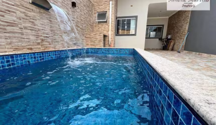 Casa com 2 carros à venda, 70 m² por R$ 359.000 - Balneário Regina Maria - Mongaguá/SP