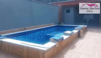 Belíssima Casa Nova com psicina, 3 dormitórios à venda, por R$ 490.000 - Balneario Raul Cury - Itanhaém/SP