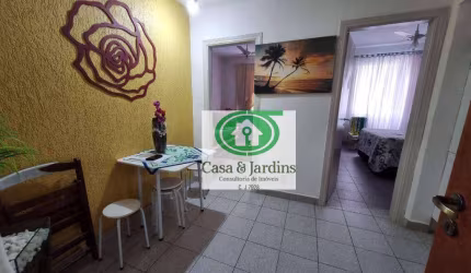 Apto 2 dormitorios , prédio c/ elevador, px. praia José Menino - Santos