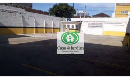 Terreno no Embaré  em Santos/SP.-438m² - Locação