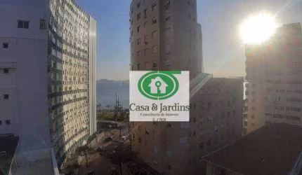 Apartamento com 1 dormitório para alugar, 66 m² por R$ 2.500,00/mês - Ponta da Praia - Santos/SP