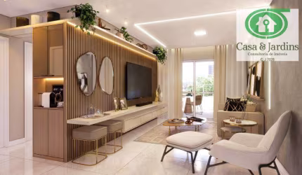 Apartamento com 3 dormitórios à venda, 104 m² por R$ 721.652,00 - Aviação - Praia Grande/SP