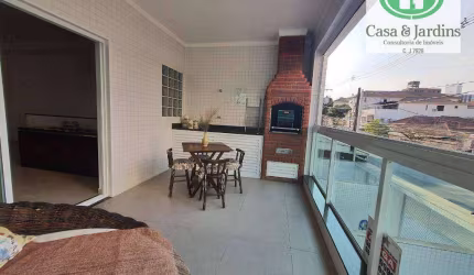 Casa Sobreposta Alta - 3 Dormitórios (2 suites). sala c/ Varanda Gourmet e Garagem p/ 2 Carros - Embaré, Santos/SP