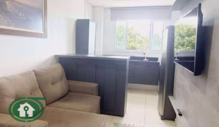 Apartamento de 1 dormitório - Prédio com lazer completo, garagem demarcada - Santos