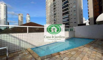 Apartamento com 3 dormitórios, 168 m² - venda por R$ 1.550.000,00 ou aluguel por R$ 18.000,00/mês - Gonzaga - Santos/SP