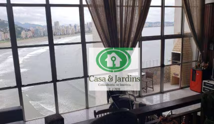 Apartamento com 3 dormitórios para alugar, 165 m² por R$ 7.500,00/mês - Ilha Porchat - São Vicente/SP