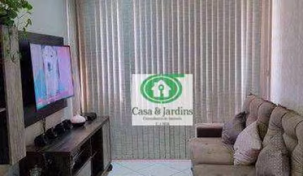 Apartamento com 2 dormitórios à venda, 52 m² por R$ 190.000,00 - Parque São Vicente - São Vicente/SP