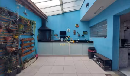 Sobrado com 3 dormitórios à venda, 111 m² por R$ 520.000,00 - Vila Scarpelli - Santo André/SP