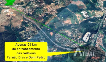 ÁREA INDUSTRIAL EM ATIBAIA COM OTIMA LOGISTICA E BOA TOPOGRAFIA.