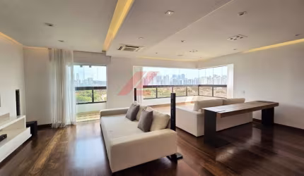 Apartamento de Luxo para Locação na Cidade de São Paulo-SP, Bairro Cidade Monções: 3 Quartos, 3 Suítes, 1 Sala, 5 Banheiros, 4 Vagas, 222m².