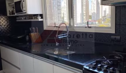 Apartamento Mobiliado 116m² com 2 suítes e 3 vagas para Venda e locação no Brooklin