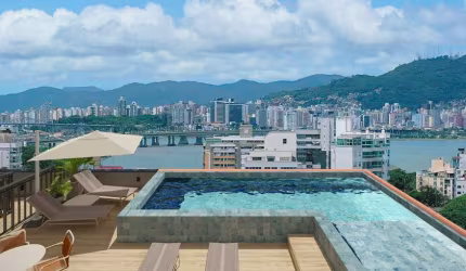 Apartamento com 1 quarto à venda na Rua Pascoal Simone, --, Coqueiros, Florianópolis por R$ 452.459