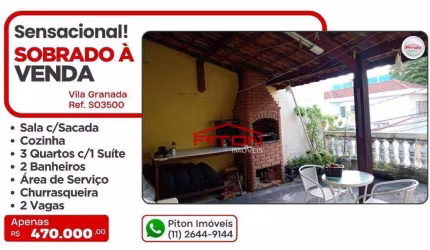 Sobrado Frontal - Vila Granada - São Paulo/SP