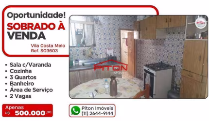 Sobrado - Vila Costa Melo - São Paulo/SP