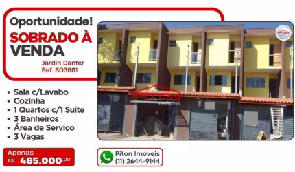 Sobrado Frontal - Jardim Danfer - São Paulo/SP
