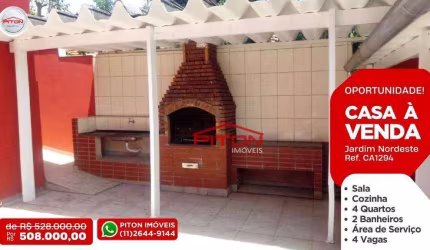 Casa com 4 dormitórios, 164 m² por R$ 508.000 - Jardim Nordeste - São Paulo/SP