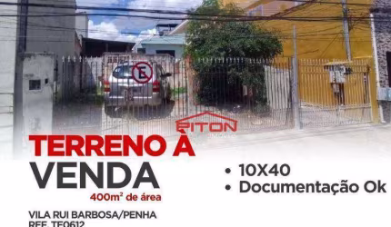 Terreno  - Penha - São Paulo/SP