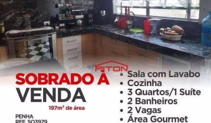 Sobrado com 3 dormitórios à venda, 194 m² por R$ 850.000,00 - Cangaíba - São Paulo/SP