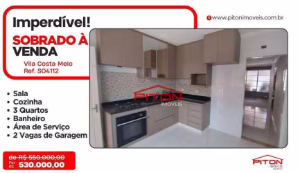 Sobrado - Vila Costa Melo - São Paulo/SP