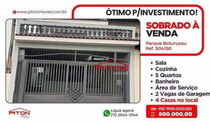 Sobrado - Parque Boturussu - São Paulo/SP
