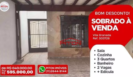 Sobrado  - Vila Granada - São Paulo/SP