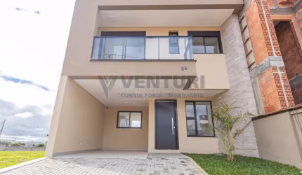 Casa em condomínio fechado com 3 quartos à venda na Rua Manoel Martins, 905, Costeira, São José dos Pinhais, 141 m2 por R$ 849.000