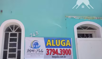 Casa sobrado comercial para locação com 5 salas na Vila Itapura em Campinas/SP.