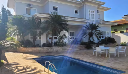 Casa sobrado em condomínio com 3 suítes 6 banheiros 4 vagas à venda no Alphaville Campinas/SP