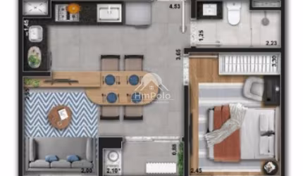Apartamento lançamento à venda no Residencial Mansões no Mansões Santo Antônio em Campinas, São Paulo
