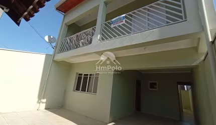 Sobrado à venda e locação, sala para 2 ambientes, 3 quartos com sacadas, sendo 1 suíte com closet em Hortolândia/SP.