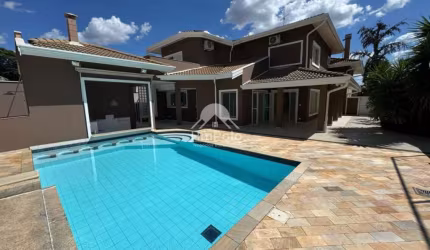 Casa com 4 suites 6 banheiros 4 vagas para locação no Alphaville Campinas-SP