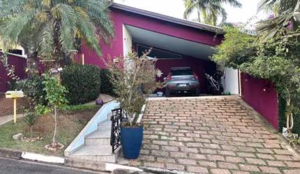 CASA TERREA Á VENDA EM CONDOMINIO COM  4 SUITES EM VALINHOS-SP