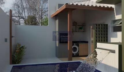 Casa em condomínio fechado com 2 quartos à venda no Bopiranga, Itanhaém  por R$ 320.000