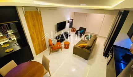 Apartamento mobiliado à venda no Condomínio Trix Tamboré Housing em Santana de Parnaíba - SP