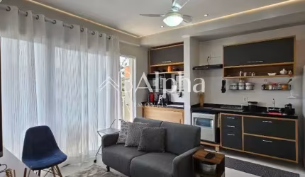 Apartamento totalmente mobiliado à venda no Condomínio Trix Housing Tamboré