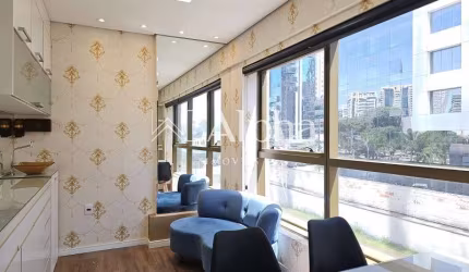 Sala comercial mobiliada para locação e venda no Edifício New Worker Tower em Alphaville - SP