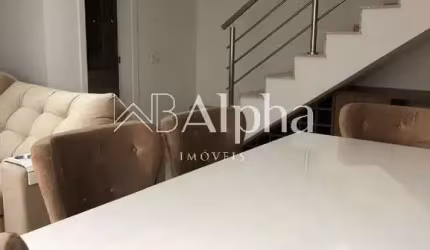 Apartamento duplex mobiliado para locação no Condomínio Alpha Park em Alphaville - SP