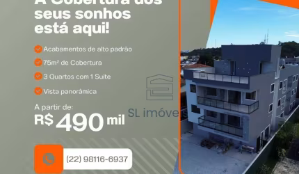 Cobertura com 3 dormitórios à venda, 155 m² por R$ 490.000,00 - Costazul - Rio das Ostras/RJ