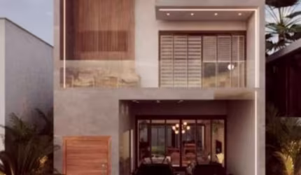 Linda casa de 3 quartos sendo 1 suíte, 203m2 no Deltaville - Biguaçú. - CA1365
