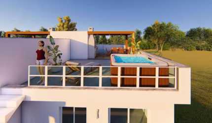 Casa 02 Dorm à venda no Bairro CAPÃO NOVO com 75 m² de área privativa - 1 vaga de garagem