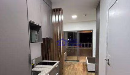 Apartamento com 1 dormitório para alugar, 27 m² na  Chácara Seis de Outubro - São Paulo/SP
