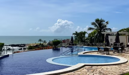 Apto vista mar no Porto Brasil Resort