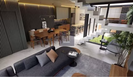 Sobrado em Condomínio - 120m² + 40m² de terraço. 3 quartos com 1 suíte. 1 vaga. Entrega Julho/25.