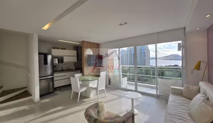 Apartamento Duplex com 2 duplex mobiliado e climatizado  em Parque Enseada, Guarujá/SP