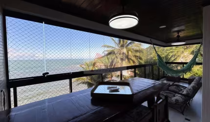 Apartamento com 2 dormitórios vista oceânica Loteamento João Batista Julião, Guarujá/SP