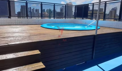 Cobertura duplex em Manaira com piscina privada e vista mar. 2 suites, 2 Vagas de Garagem